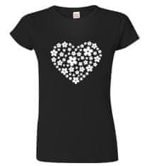 Hobbytriko Tričko pro zahradnici - Květované srdce (SLEVA) Barva: Černá (01), Velikost: 3XL