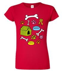 Hobbytriko Tričko pro pejskaře - Pejskařský motiv Barva: Červená (07), Velikost: L