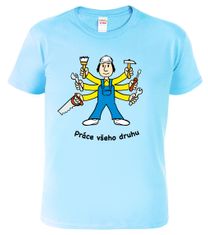 Hobbytriko Tričko pro kutila - Práce všeho druhu Barva: Světle šedý melír (03), Velikost: 4XL