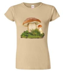 Hobbytriko Tričko pro houbaře - Hřib smrkový Barva: Béžová (51), Velikost: XL