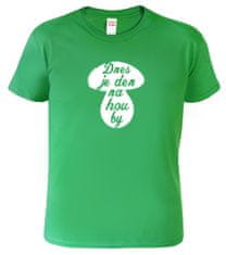 Hobbytriko Vtipné tričko - Dnes je den houby Barva: Lahvově zelená (06), Velikost: S