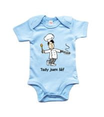 Hobbytriko Body dětské - Tady jsem šéf Barva: Modrá (Soft Blue), velikost: 6-12 m