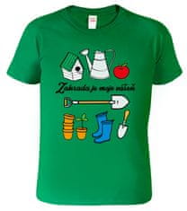 Hobbytriko Tričko pro zahrádkáře - Zahradní nářadí Barva: Emerald (19), Velikost: 4XL