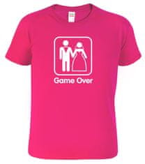 Hobbytriko Vtipné tričko - Game Over Barva: Královská modrá (05), Velikost: 2XL