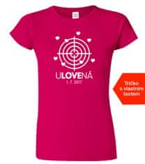 Hobbytriko Svatební tričko pro nevěstu - Ulovená Barva: Červená (07), Velikost: 2XL