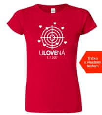 Hobbytriko Svatební tričko pro nevěstu - Ulovená Barva: Červená (07), Velikost: 2XL