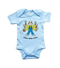 Hobbytriko Body dětské - Kutil a řemeslník - práce všeho druhu Barva: Modrá (Soft Blue), velikost: 6-12 m