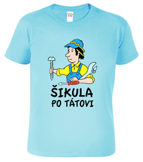 Hobbytriko Triko dětské - Šikula po tátovi Barva: Světle šedý melír (03), Velikost: 4 roky / 110 cm