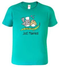 Hobbytriko Svatební tričko pro ženicha - Just Married Barva: Emerald (19), Velikost: 3XL