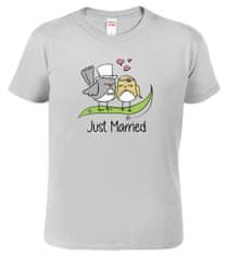 Hobbytriko Svatební tričko pro ženicha - Just Married Barva: Emerald (19), Velikost: 3XL