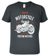 Hobbytriko Tričko pro motorkáře - American motorcycle Barva: Tmavá břidlice (67), Velikost: 3XL