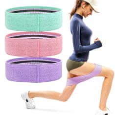 VivoVita Body Fit Bands – Sada třech posilovacích gum pro zpevnění nohou a hýždí