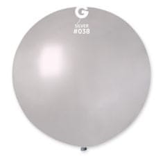 Gemar Balónek 80cm/31" #038 metal stříbrná (50ks/bal)