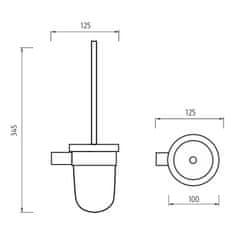 NIMCO Bormo BR 11094WN-26 Toaletní WC kartáč - Nimco