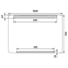 NIMCO ZP 22004 LED zrcadlo 1000x700 - Nimco