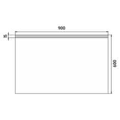 NIMCO ZP 8019 LED zrcadlo 900x600 - Nimco