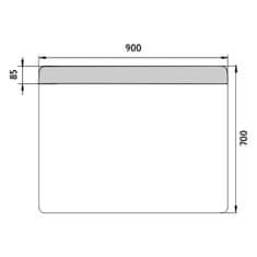 NIMCO ZP 23019 LED zrcadlo 900x700 - Nimco