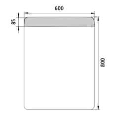 NIMCO ZP 23002 LED zrcadlo 600x800 - Nimco