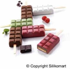 Silikomart Silikonová forma na nanuky – 2 kusy čokoláda 
