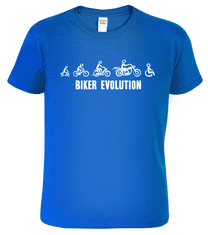Hobbytriko Tričko pro motorkáře - Biker Evolution Barva: Královská modrá (05), Velikost: L