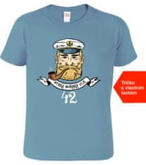 Hobbytriko Vodácké tričko k narozeninám - Starý mořský vlk + rok Barva: Tmavá břidlice (67), Velikost: S