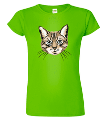 Hobbytriko Dámské tričko s kočkou - Modroočka Barva: Růžová (30), Velikost: S