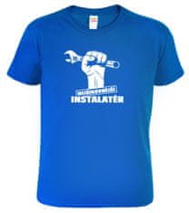 Hobbytriko Tričko pro instalatéra - Nejšikovnější instalatér Barva: Námořní modrá (02), Velikost: 4XL