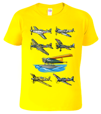 Hobbytriko Dětské tričko s letadlem - Letadla Barva: Nebesky modrá (15), Velikost: 6 let / 122 cm