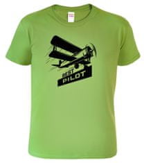 Hobbytriko Tričko s letadlem - Best Pilot Barva: Středně zelená (16), Velikost: S
