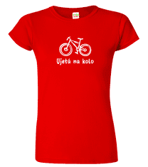 Hobbytriko Vtipné tričko pro cyklistku - Ujetá na kolo Barva: Fuchsia red (49), Velikost: S