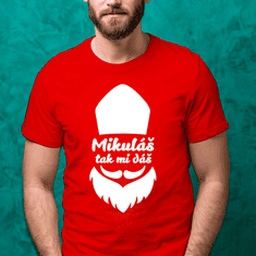 Hobbytriko Vtipné tričko - Mikuláš tak mi dáš Barva: Černá (01), Velikost: 4XL