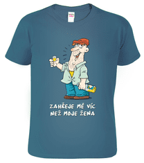 Hobbytriko Vtipné tričko - Piják Barva: Denim (60), Velikost: M