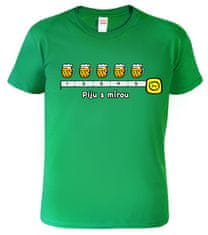 Hobbytriko Tričko pro pivaře - Piju s mírou - metr Barva: Apple Green (92), Velikost: 4XL