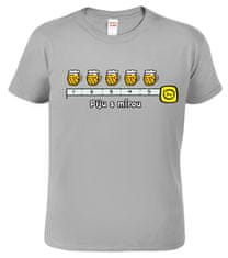 Hobbytriko Tričko pro pivaře - Piju s mírou - metr Barva: Apple Green (92), Velikost: 4XL