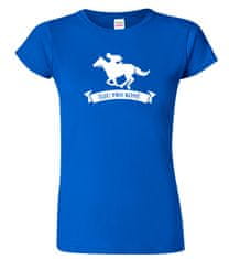 Hobbytriko Dámské tričko s koněm - Žiju pro koně Barva: Červená (07), Velikost: XL