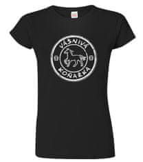 Hobbytriko Dámské tričko s koněm - Vášnivá koňařka Barva: Černá (01), Velikost: M