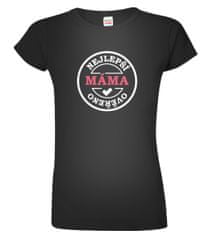 Hobbytriko Tričko pro maminku - Nejlepší máma Barva: Černá (01), Velikost: S, Střih: dámský
