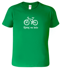 Hobbytriko Vtipné tričko pro cyklistu - Ujetej na kolo Barva: Černá (01), Velikost: 4XL
