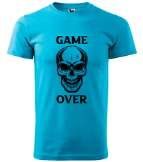 Hobbytriko Tričko s lebkou - Game Over - Lebka Barva: Bílá (00), Velikost: 2XL