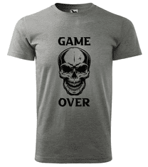 Hobbytriko Tričko s lebkou - Game Over - Lebka Barva: Bílá (00), Velikost: 2XL