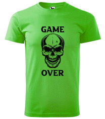 Hobbytriko Tričko s lebkou - Game Over - Lebka Barva: Bílá (00), Velikost: 2XL