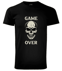 Hobbytriko Tričko s lebkou - Game Over - Lebka Barva: Bílá (00), Velikost: 2XL