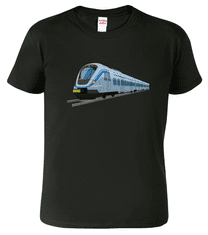 Hobbytriko Tričko s vlakem - Moderní vlak Barva: Petrolejová (93), Velikost: S