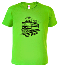 Hobbytriko Tričko s vlakem - Lokomotiva BOBINA Barva: Apple Green (92), Velikost: M