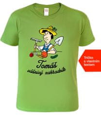Hobbytriko Tričko pro zahradníka se jménem - Vášnivý zahradník Barva: Apple Green (92), Velikost: 2XL