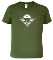 Hobbytriko Vojenské tričko - Znak 4. brigády Barva: Military 60, Velikost: M