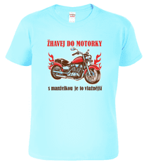Hobbytriko Tričko s motorkou - Žhavej do motorky Barva: Béžová (51), Velikost: S