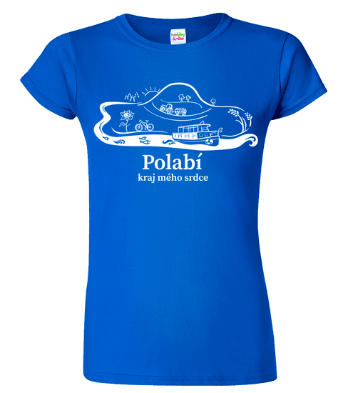 Hobbytriko Dámské tričko - Polabí Barva: Královská modrá (05), Velikost: S