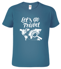 Hobbytriko Cestovatelské tričko - Let's Go Travel Barva: Středně zelená (16), Velikost: M