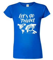 Hobbytriko Cestovatelské tričko - Let's Go Travel Barva: Černá (01), Velikost: 3XL